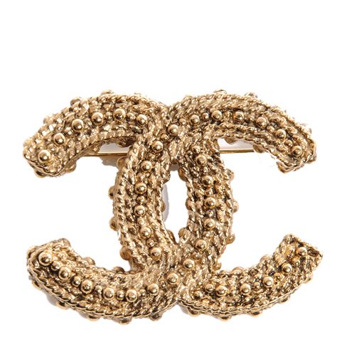 chanel gold brooch replica